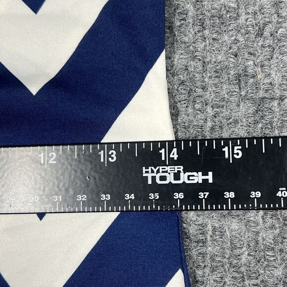 Blue White Zig Zag‎ Womens Small Dress  Decorative Button Up Long Sleeves Casual - Picture 7 of 16